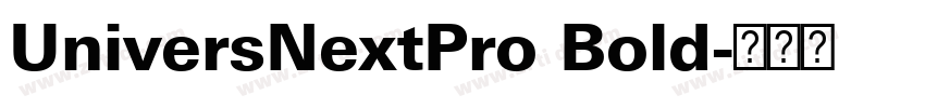 UniversNextPro Bold字体转换